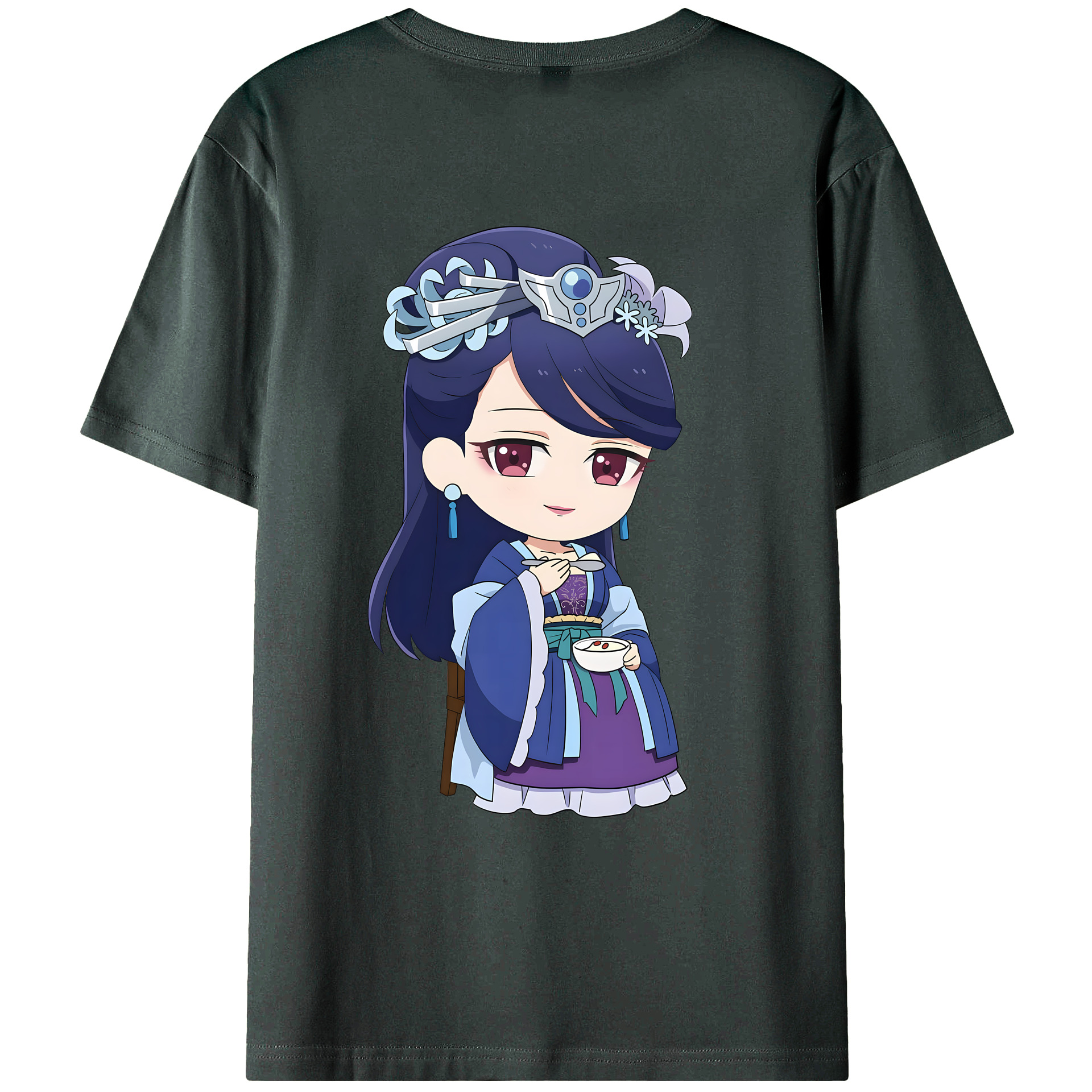 （画像用） 薬屋のひとりごと The Apothecary Diaries 綿100％ メンズ半袖Tシャツ（バックプリント） 通気性